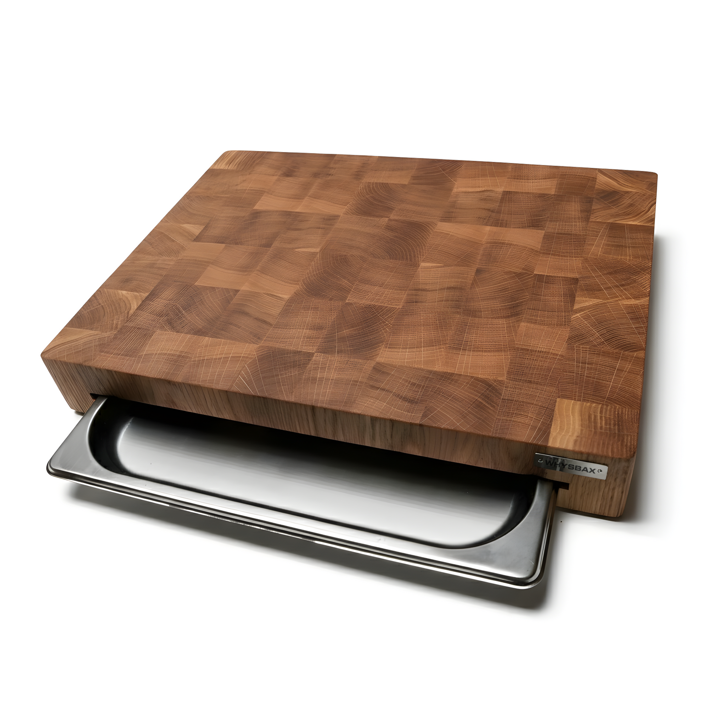 WHYSBAX Stirnholz-Schneidebrett aus massivem Eichenholz