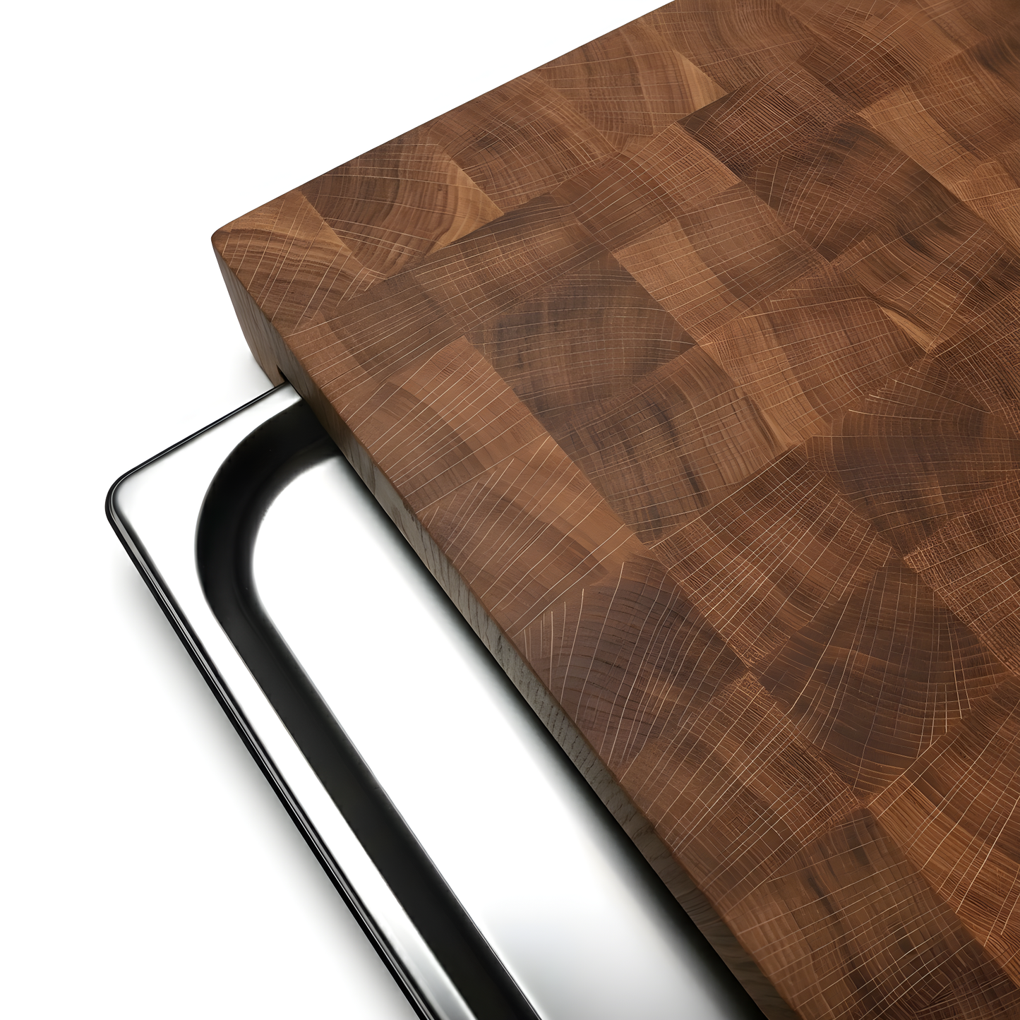 WHYSBAX Stirnholz-Schneidebrett aus massivem Eichenholz